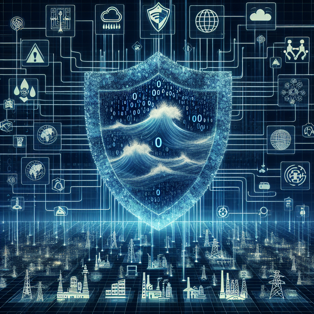 "Cybersecurity experts analyzing data on computer screens to address challenges in protecting critical infrastructure from cyber threats."